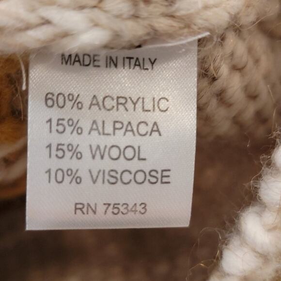 NWT Anthro/Elsamanda Alpaca Blend Southwestern Turtleneck Sweater, M - Picture 7 of 9